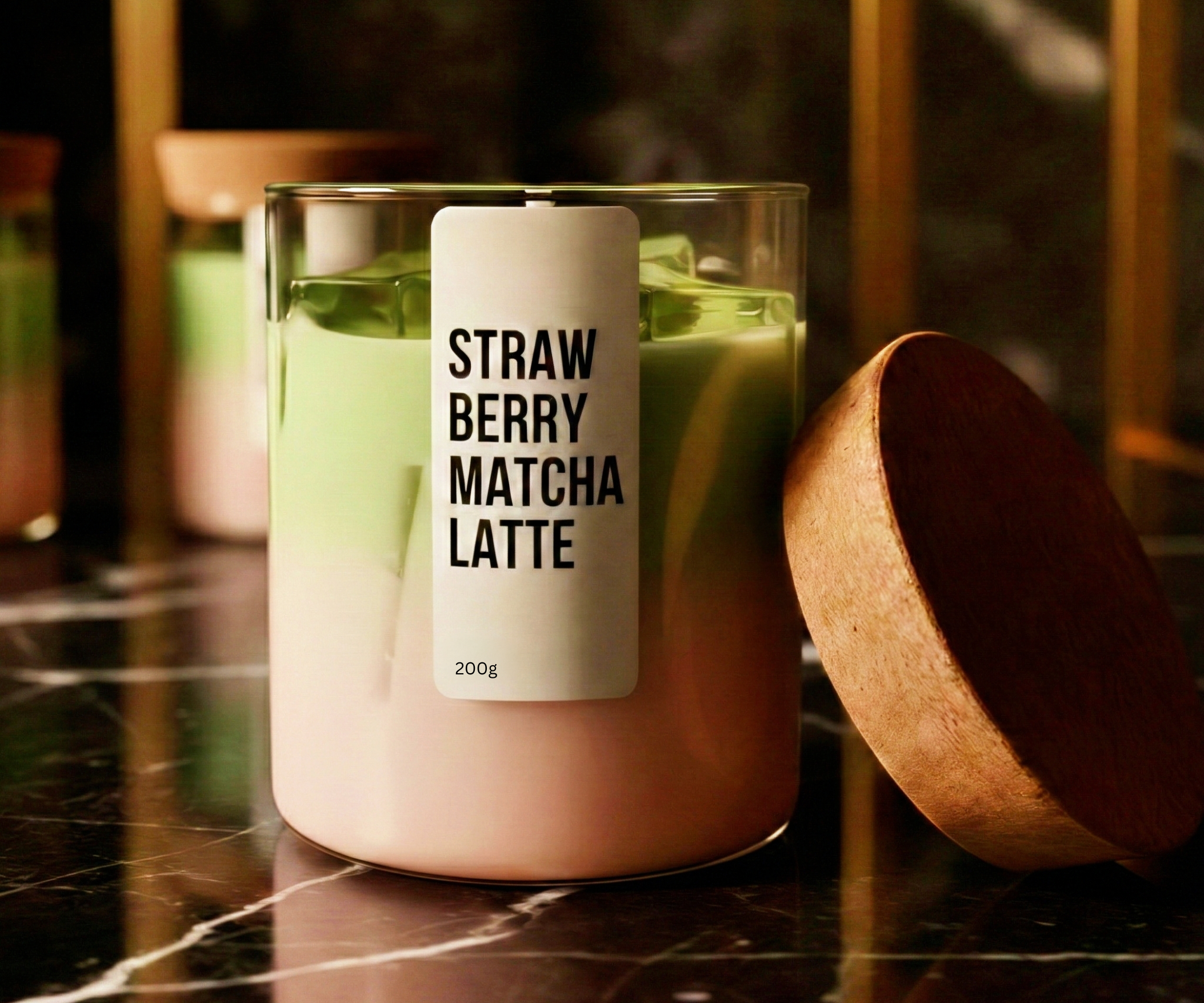 Strawberry Matcha Latte